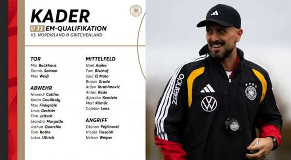 德国U21新星云集：拜仁新秀领衔欧预赛大名单